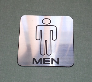 Square Male Door Sign FREE Postage
